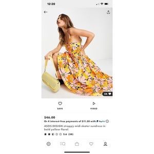 Brand New in Bag ASOS floral flows midi